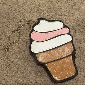 Faux Leather Ice Cream crossbody purse